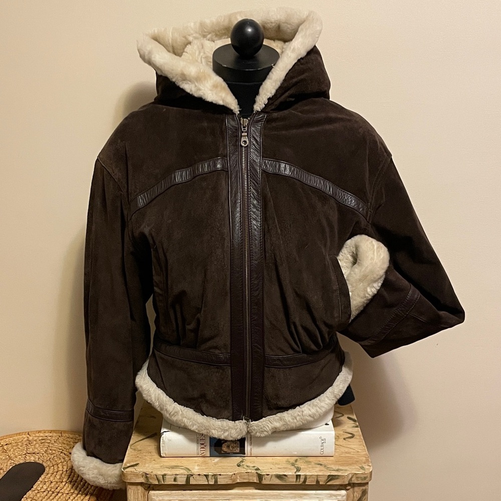 Vintage Leather Bomber Jacket